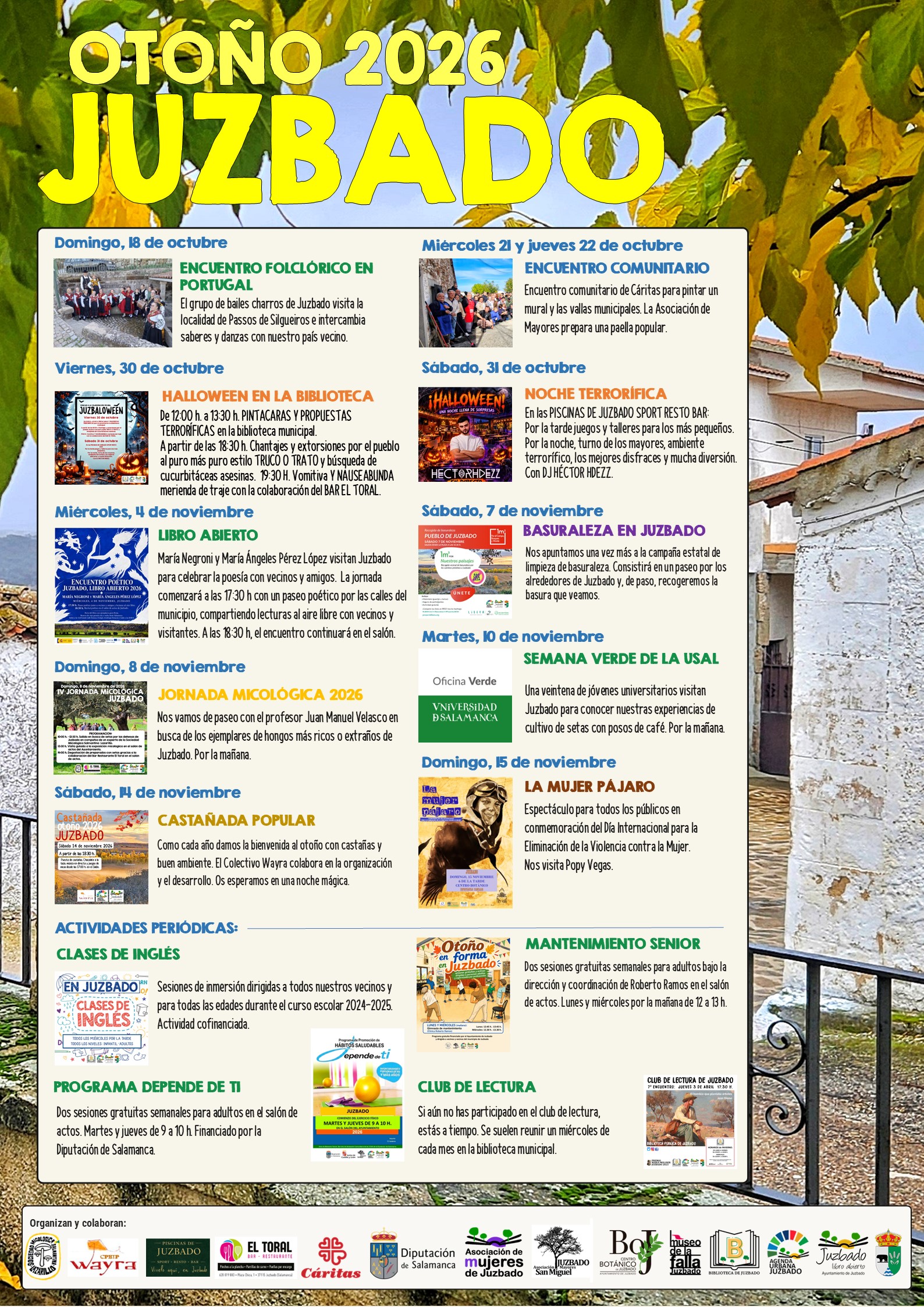 PROGRAMACIÓN OTOÑAL EN JUZBADO